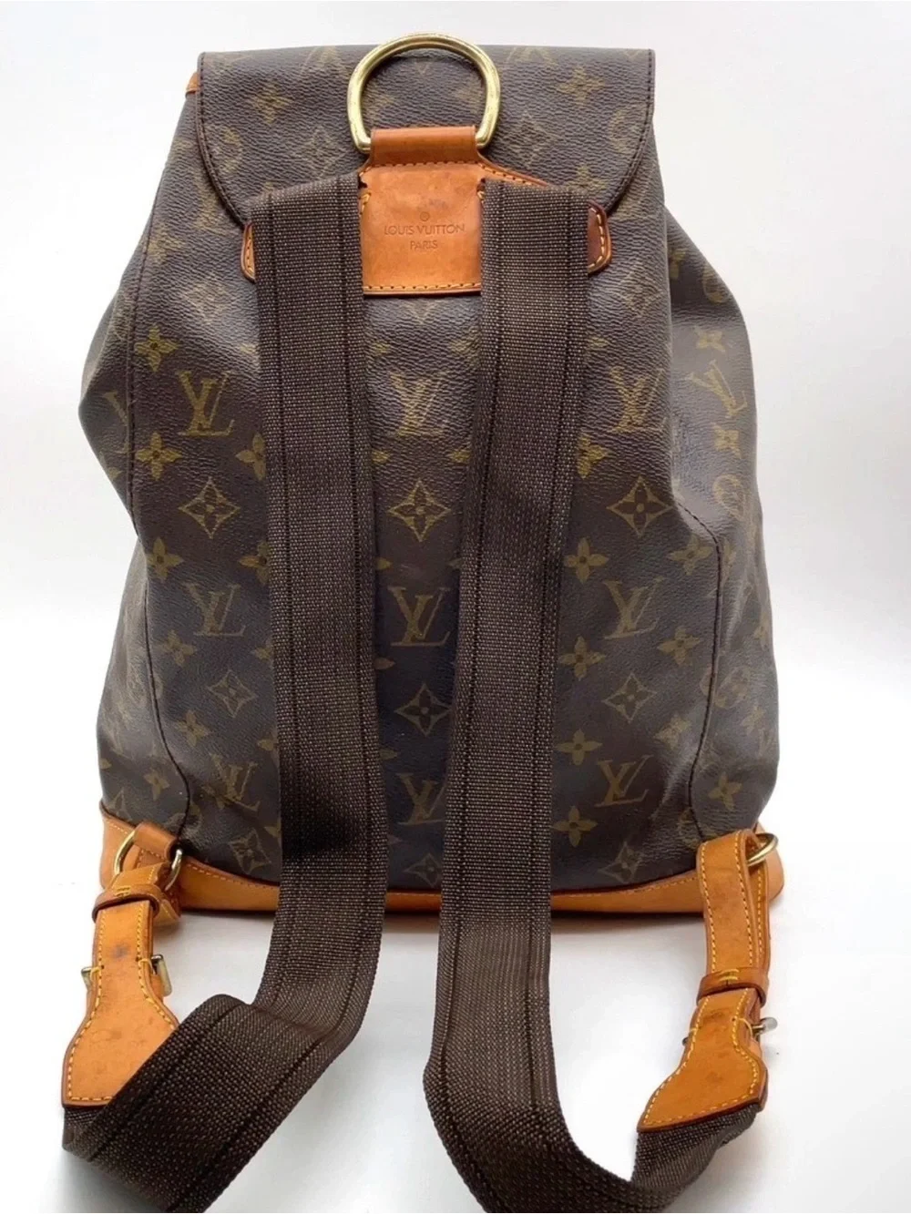 Louis Vuitton Monogram Backpack in Brown and Tan